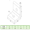 Soporte de Aluminio 4040