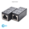 Conector Cople Extensor RJ45 LAN Ethernet