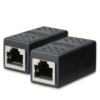 Conector Cople Extensor RJ45 LAN Ethernet