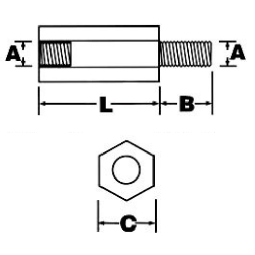 Tornillo Espaciador M2.5x10 (10 Piezas)