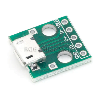 PCB Micro USB a Dip 5 Pines