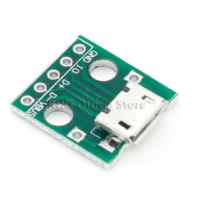 PCB Micro USB a Dip 5 Pines