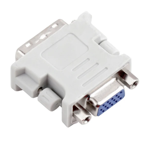 Adaptador DVI-I 24 + 5 Pines Macho a VGA HD15 Hembra