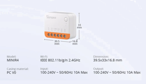 Mini Interruptor Inteligente MINIR4