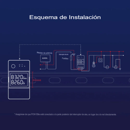 Sonoff POW Elite 20A, Switch Medidor de Potencia Inteligente